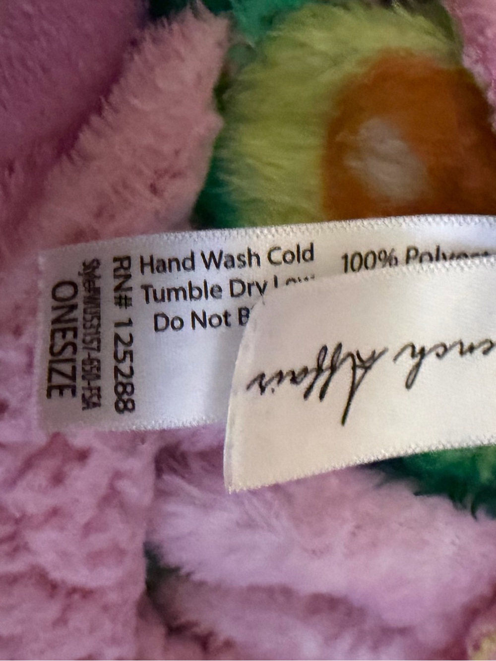 Pink Avocado-Print Sherpa-Lined Teddy Hoodie - Picture 4 of 4